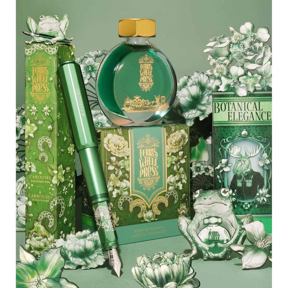 Aluminum Carousel - Book of Botany - Fine - Fountain Pen