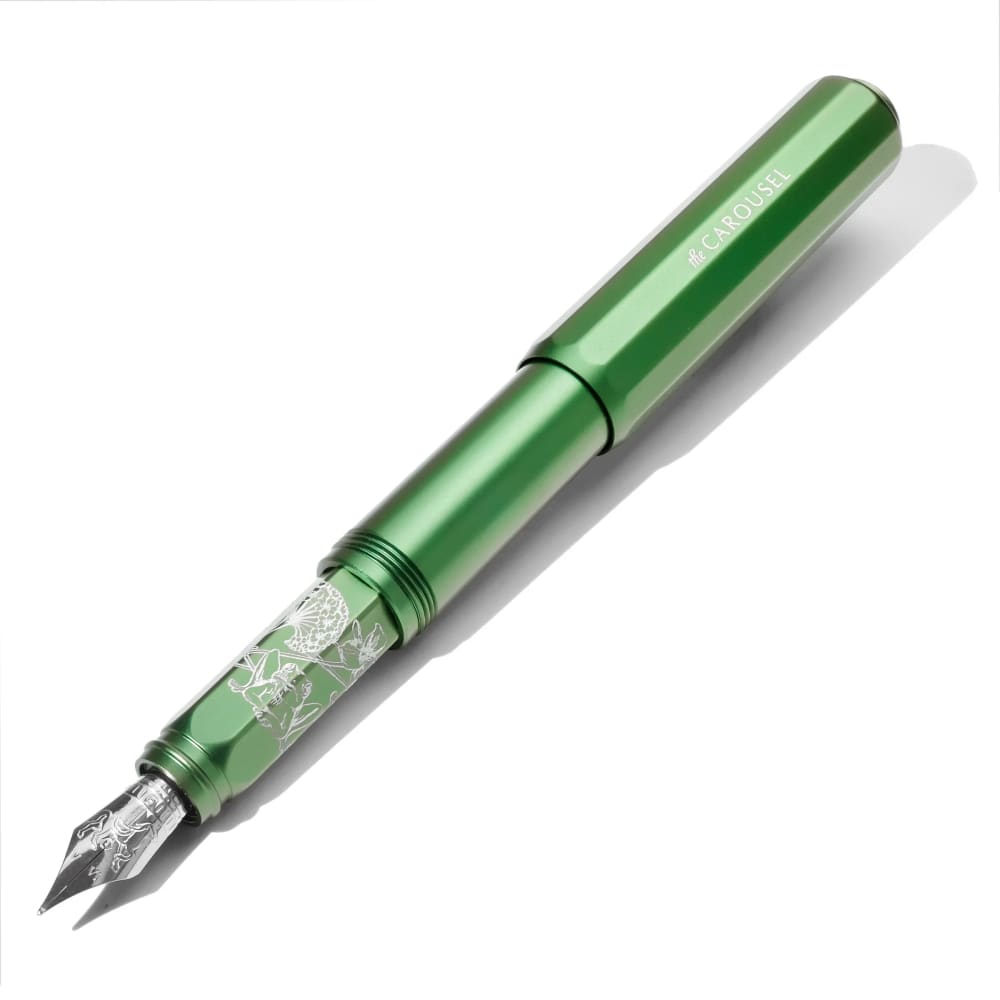 Aluminum Carousel - Book of Botany - Fine - Fountain Pen