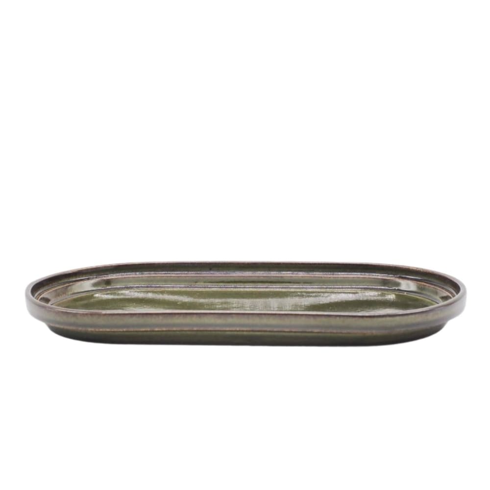 Smith piatto ovale impilabile - verde