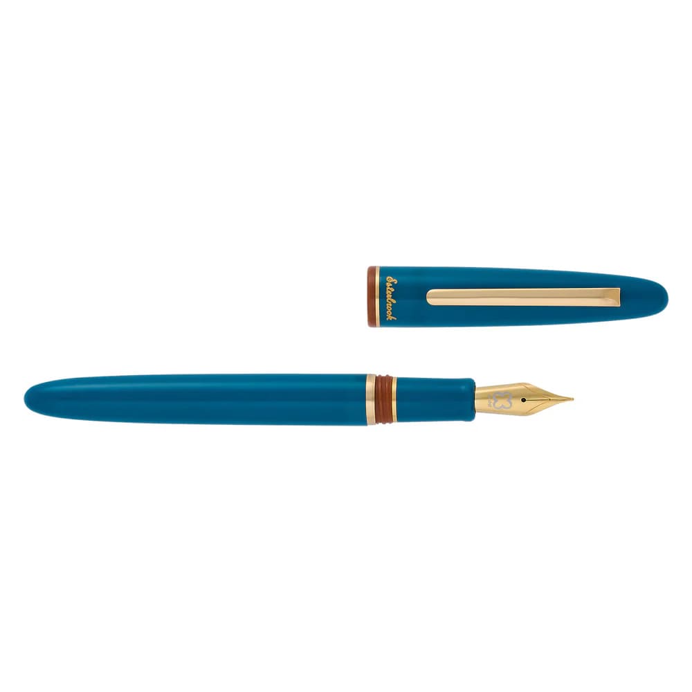Penna stilografica Back to the Lands Estie / Funky Lake / Finiture dorate - M