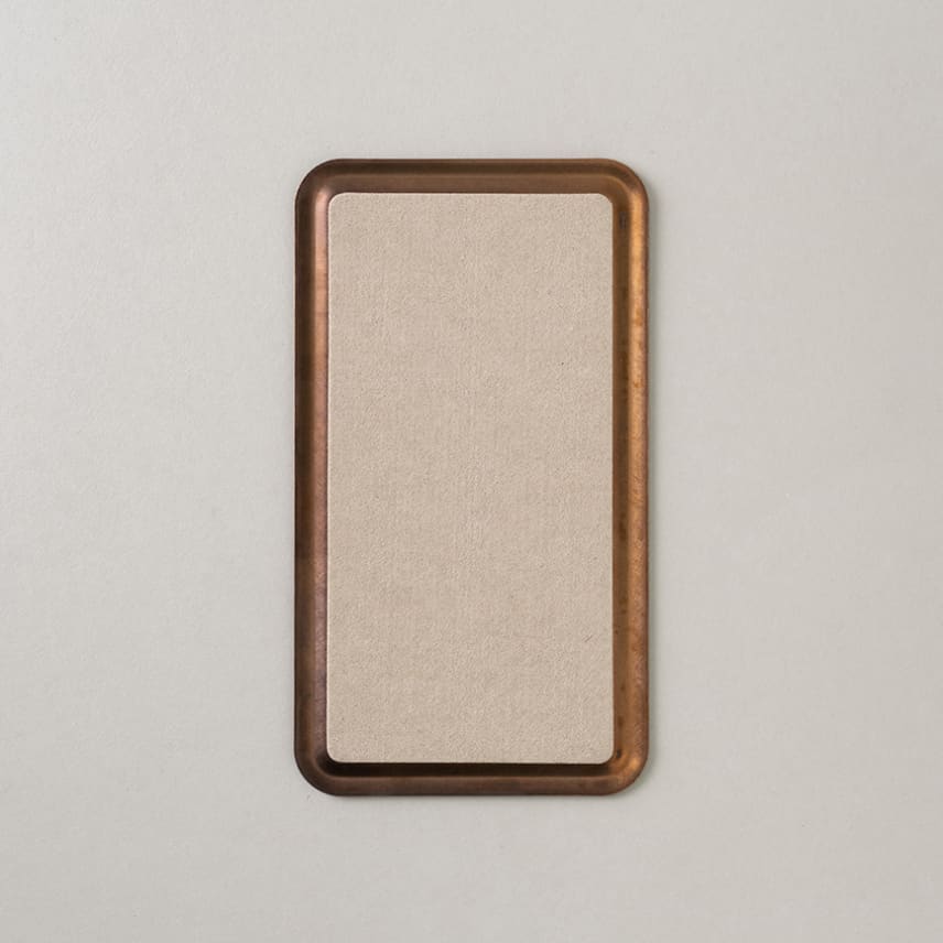 BRASS 2WAY FLAT TRAY - RUST - PLATE