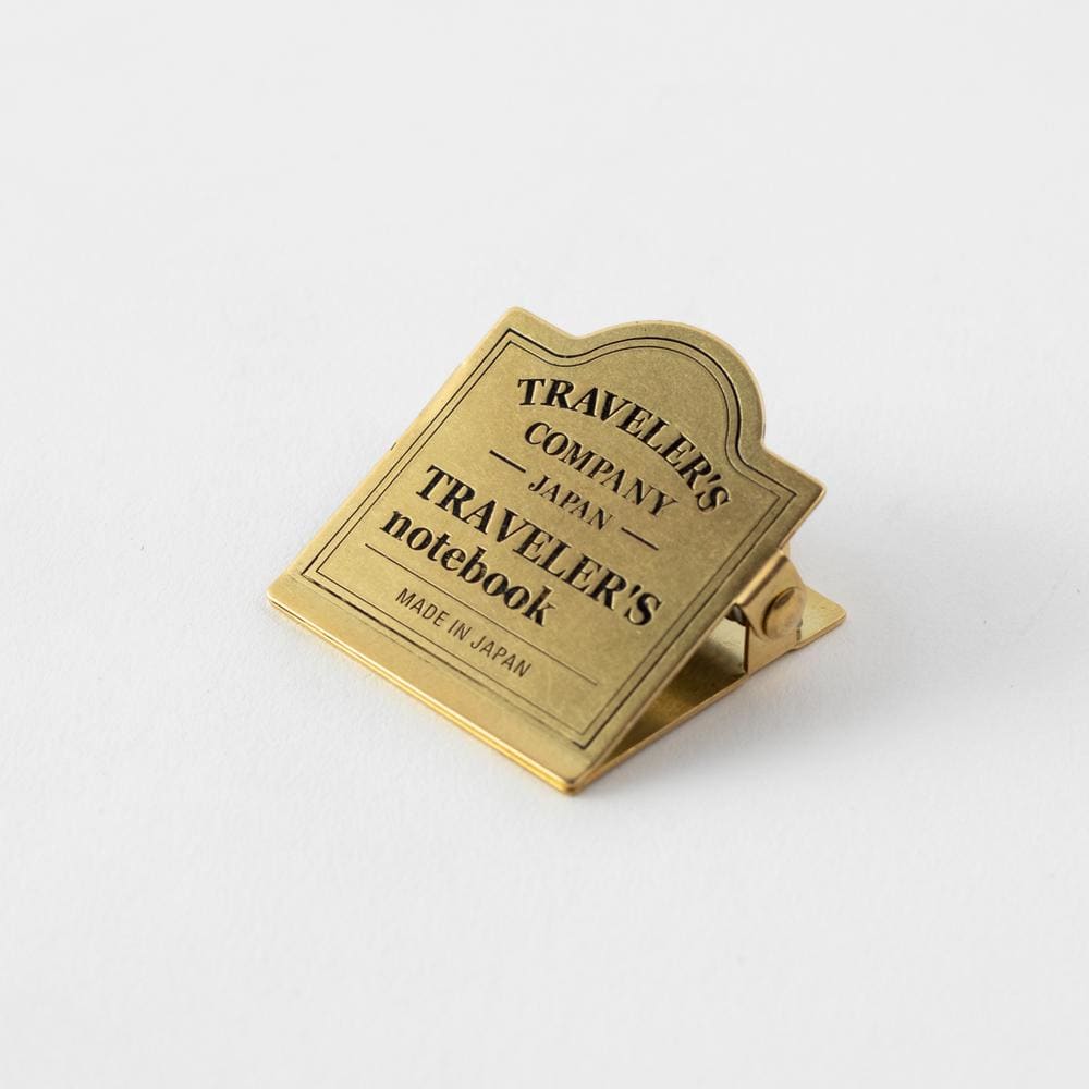 TRAVELER’S notebook Brass Clip TRC Logo - Clip