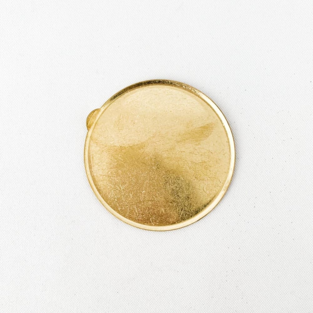 BRASS GRIP CIRCLE PLATE SOLID BRASS - Plate