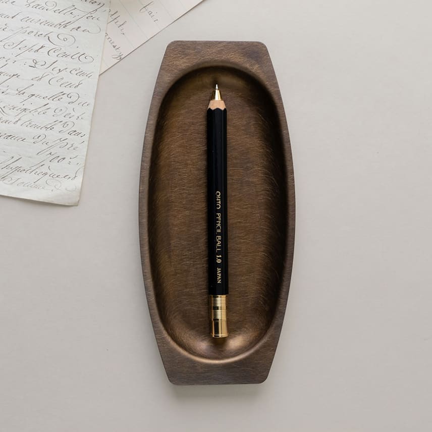 BRASS OVAL HIGH TRAY - RUST - PLATE