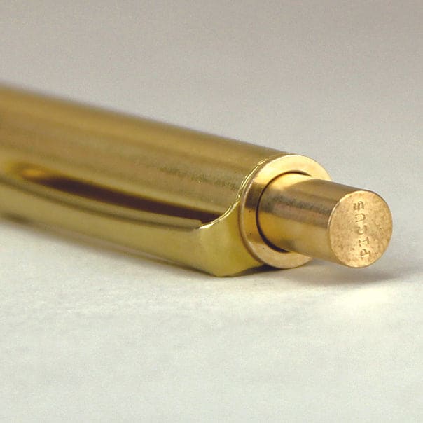 BRASS RETRACTABLE PEN RUST BLACK - Ballpoint Pen