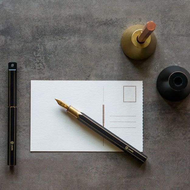 Classic Revolve-Desk Fountain Pen(Copper M) - Foutain Pen