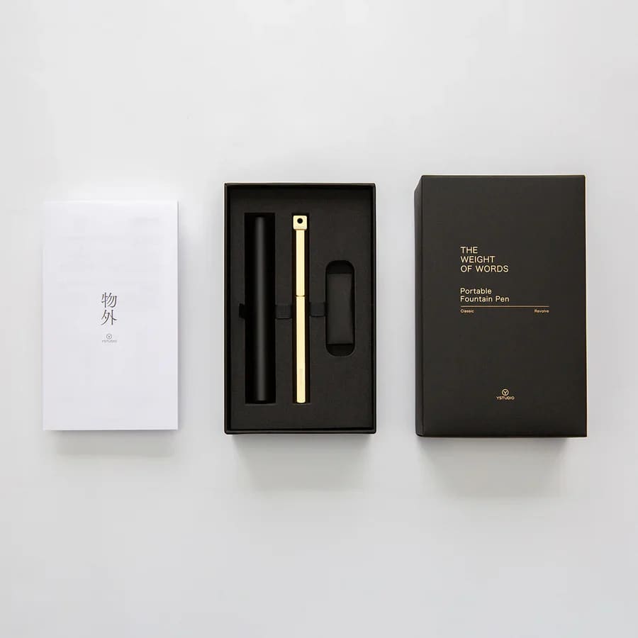 Classic Revolve - Portable Fountain Pen(Brass M) - Fountain