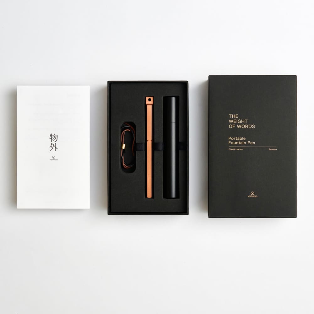 Classic Revolve-Portable Fountain Pen(Copper F) - Foutain
