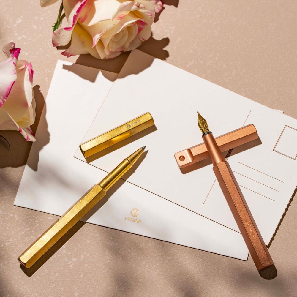 Classic Revolve-Portable Fountain Pen(Copper F) - Foutain