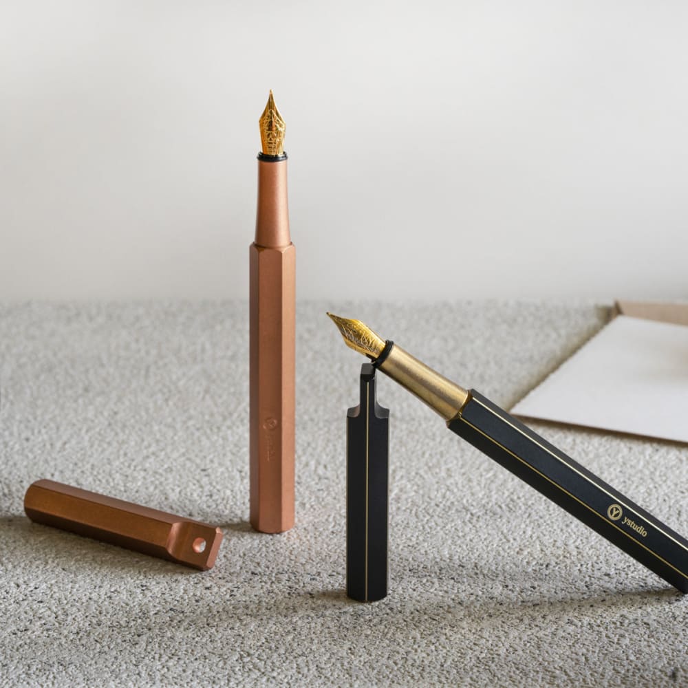 Classic Revolve-Portable Fountain Pen(Copper F) - Foutain
