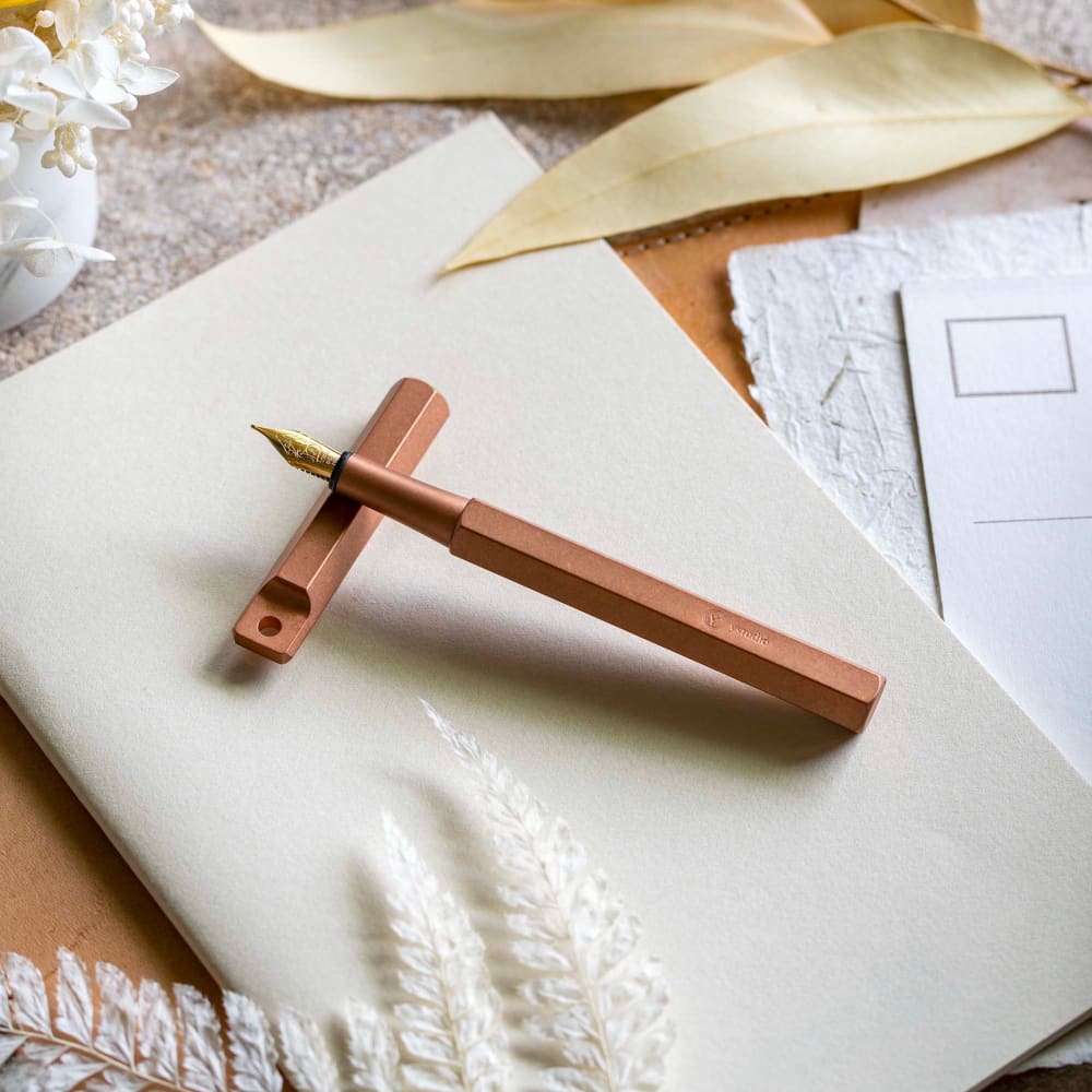 Classic Revolve-Portable Fountain Pen(Copper M) - Foutain