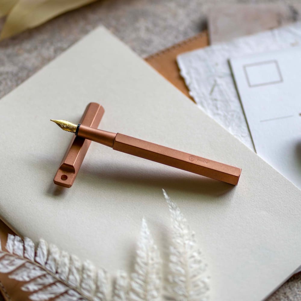 Classic Revolve-Portable Fountain Pen(Copper M) - Foutain