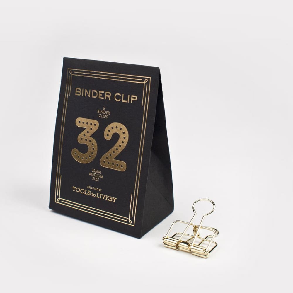 Clip 32mm - 6 pezzi per confezione - Dorato