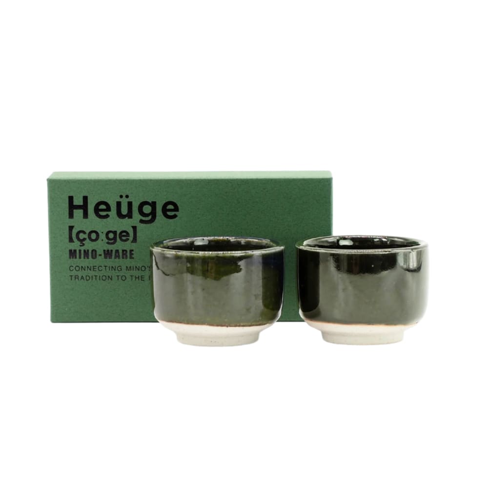 Set di 2 tazze da sake - Heuge - Oribe