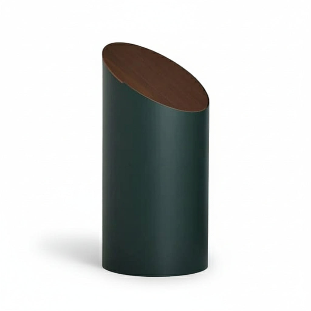 CONTENITORE SWING (M) Coperchio verde / noce