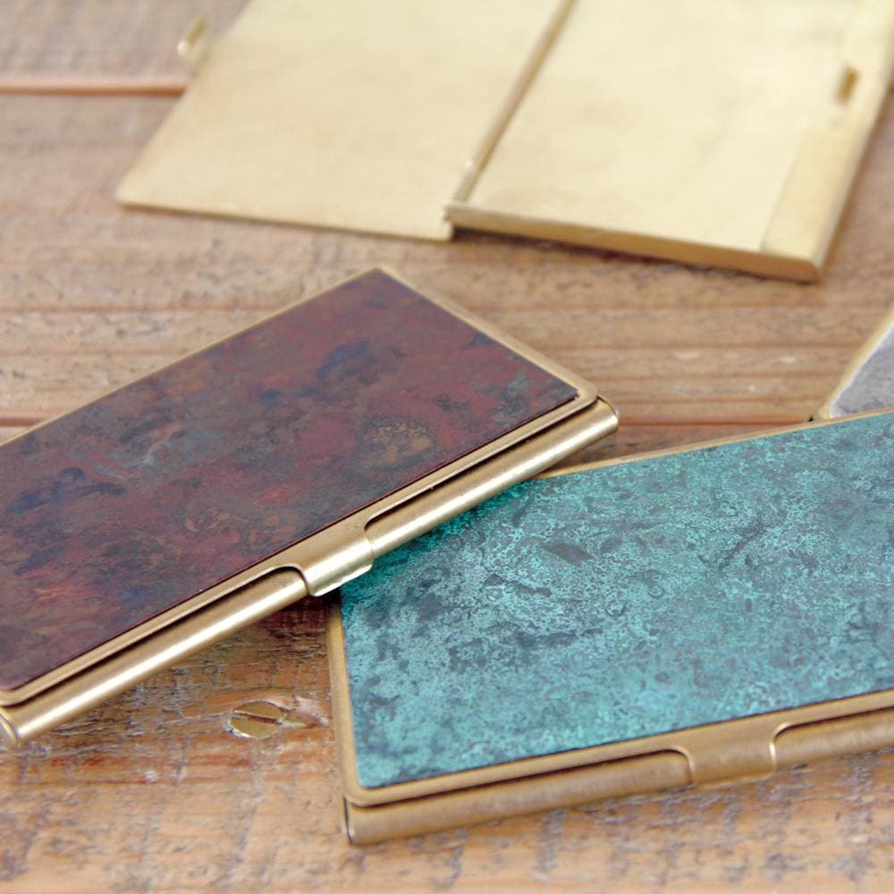 CORROSION BRASS CARD CASE HANMON KUJYAKU - Cardcase