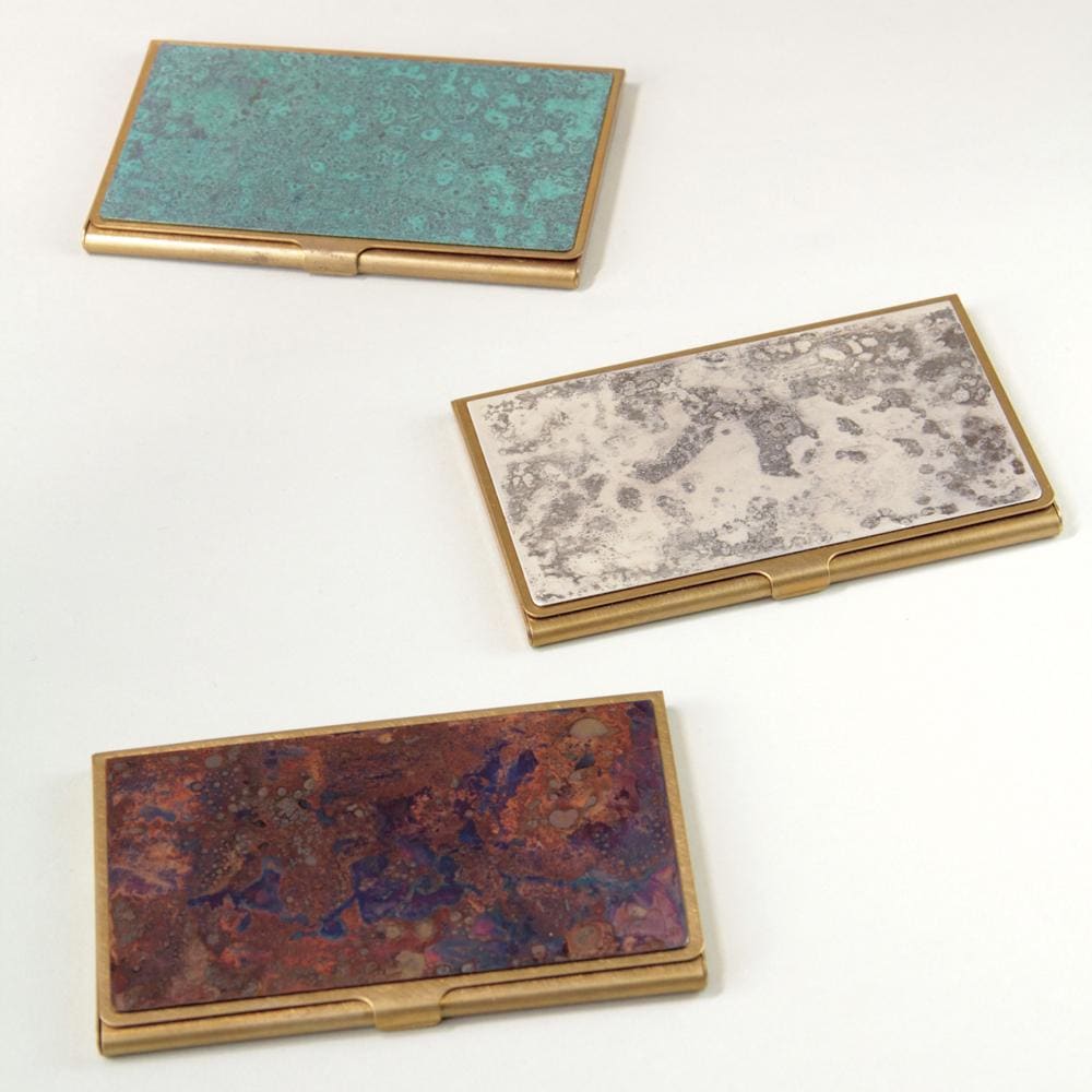 CORROSION BRASS CARD CASE HANMON ROKUSHOU - Cardcase