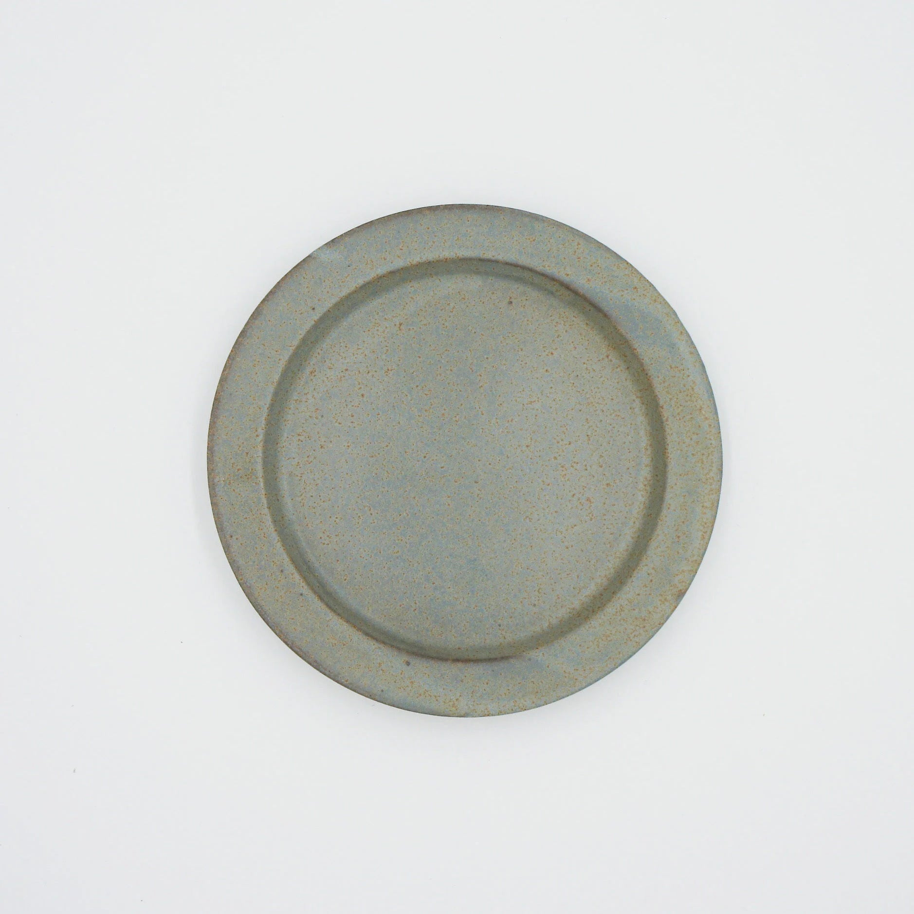 Ancient pottery plate S gray