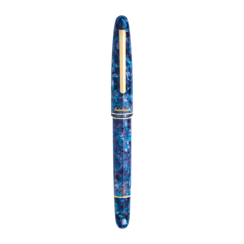 Estie Blue Moon Esterbrook, modello con pulsante a pistone - B