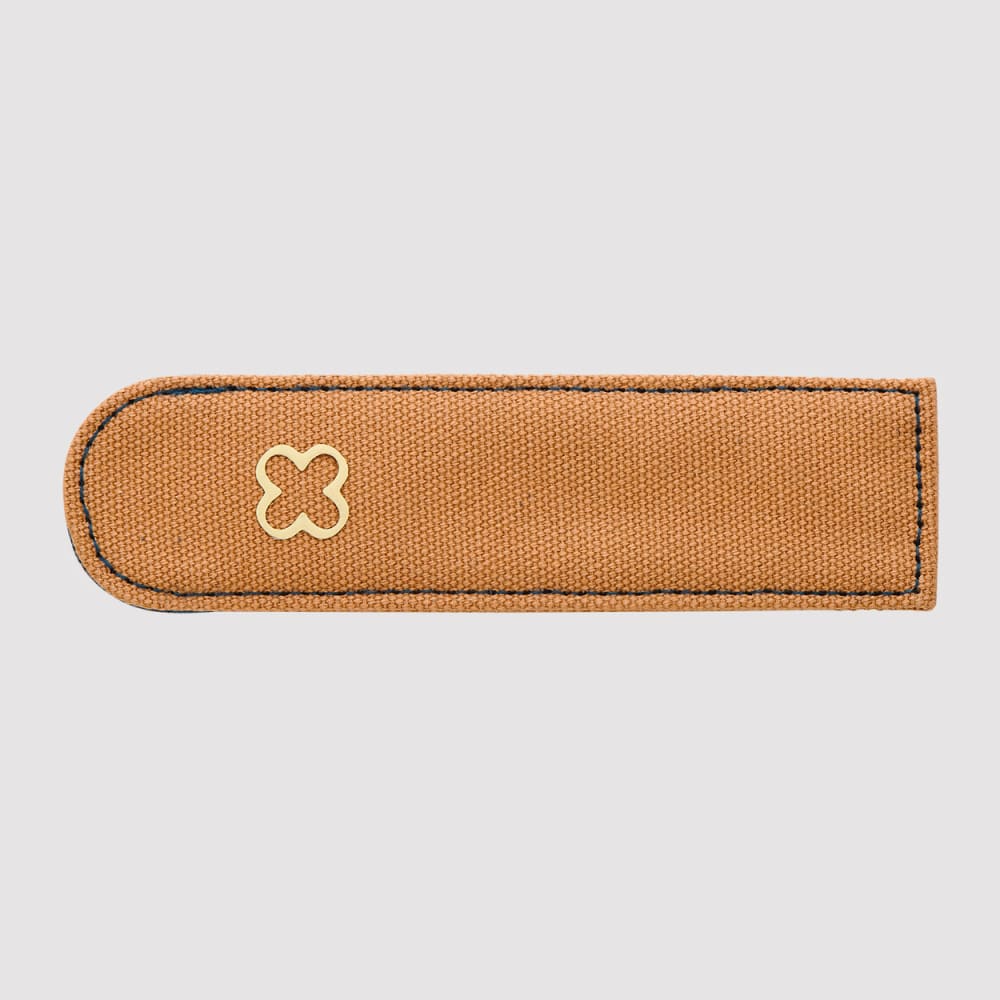 Custodia singola per penna Esterbrook Canvas color cuoio