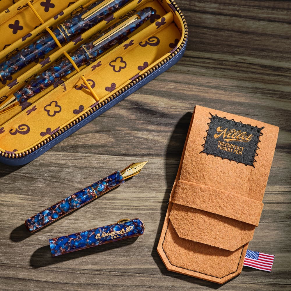 Esterbrook Niblet Nouveau Bleu / GT FP - F - Fountain Pen