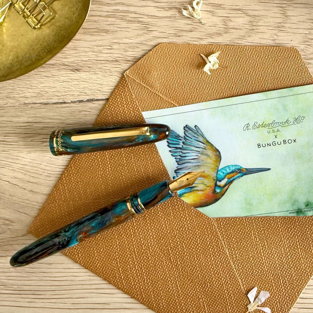 Esterbrook x BUNGU Box Kingfisher Edition Estie - Broad
