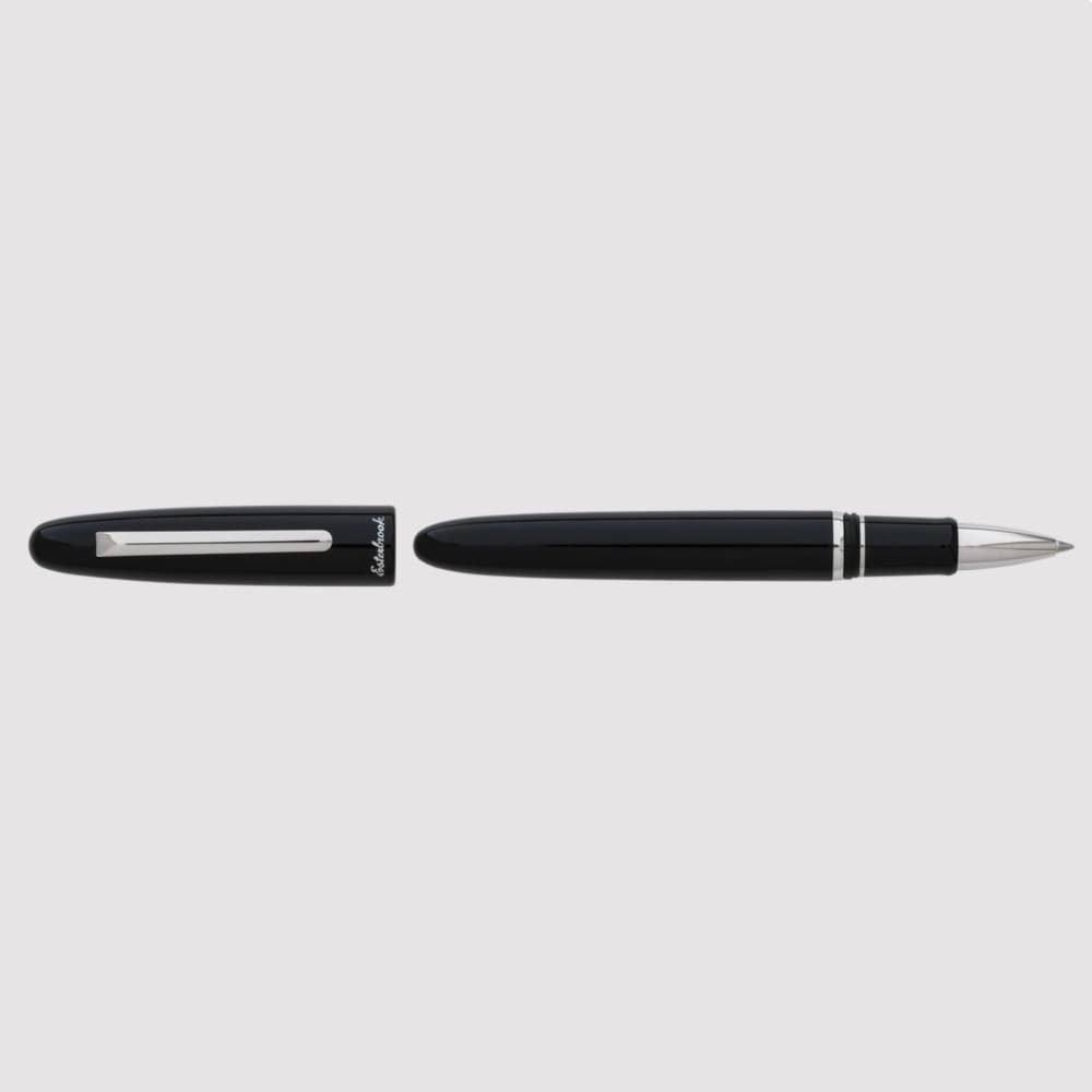 Estie Ebony - Palladium Trim rollerball - Rollerball Pen