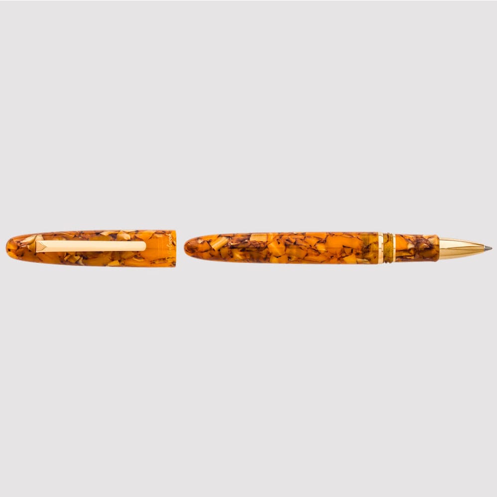 Estie Honeycomb Rollerball con finiture oro