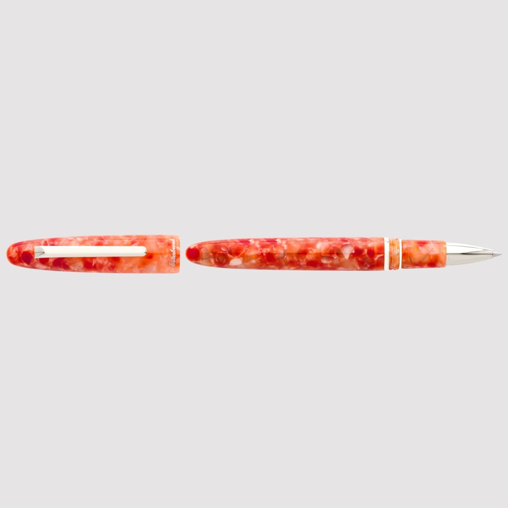 Estie Rollerball Regolare Petrified Forrest con finiture in Palladio