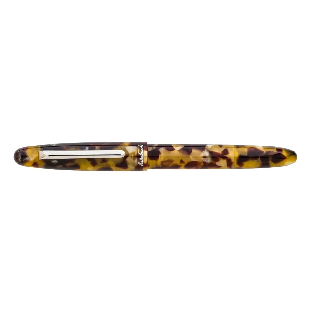 Estie tortoise - palladium trim fountain pen- Custom Gena