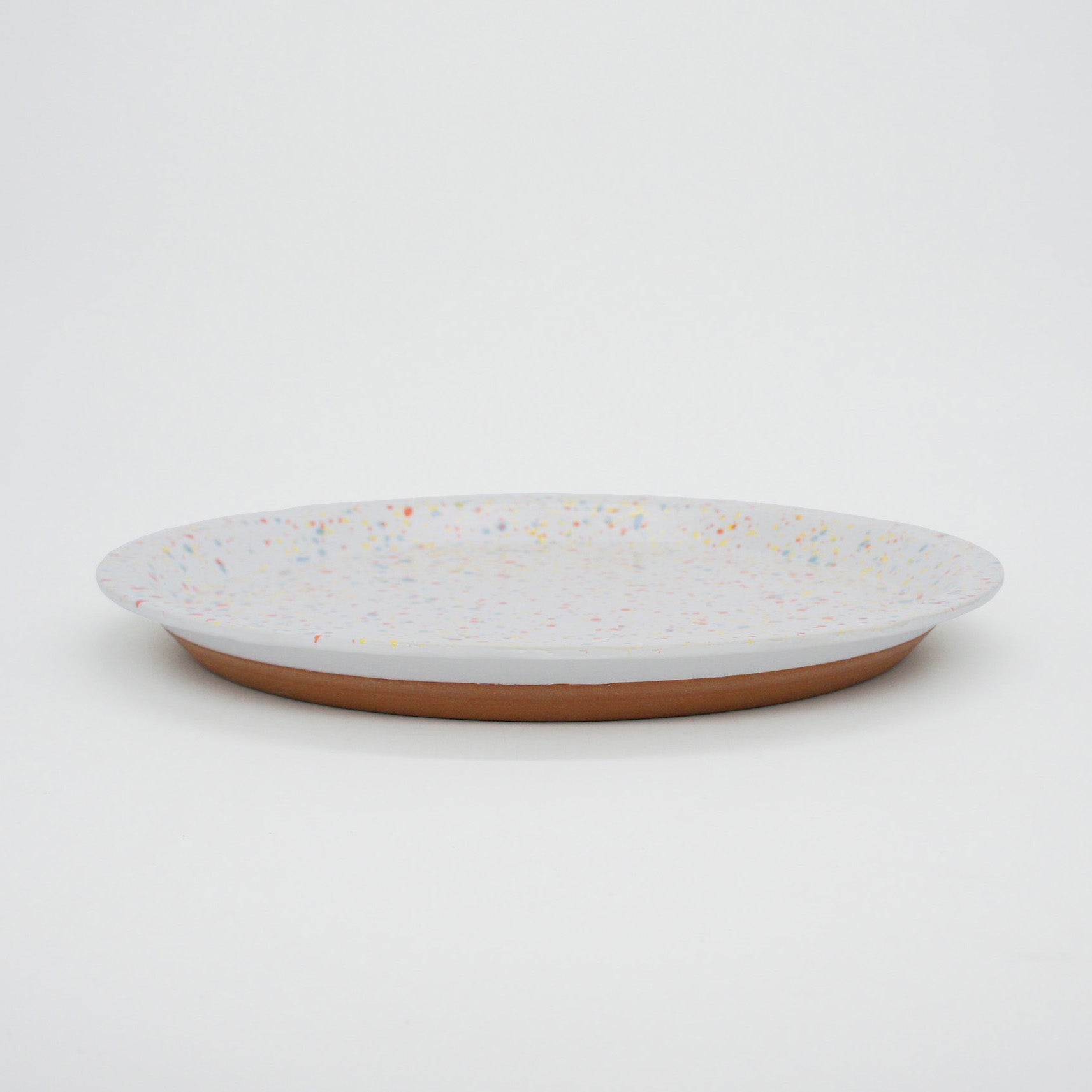 CHIPS PLATE L - splash white-orange