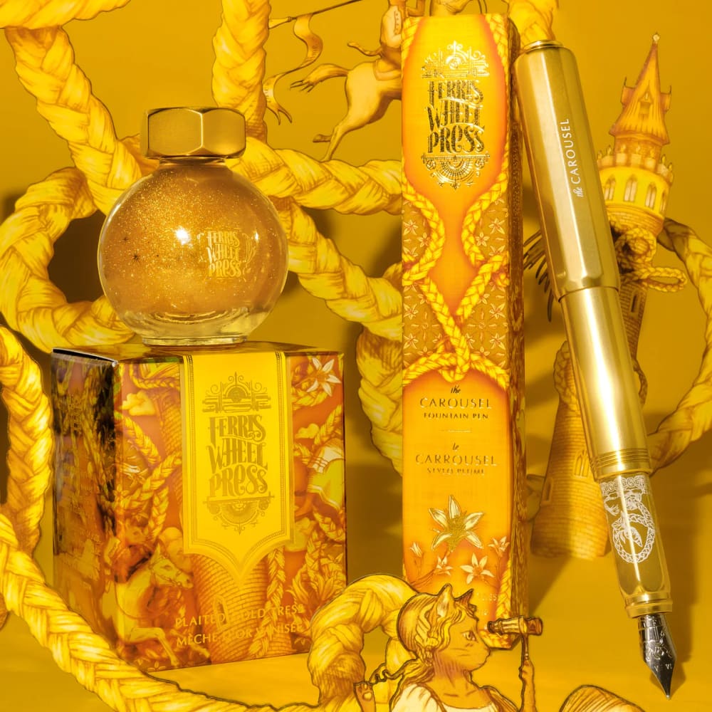 Ferritales 20ml Fountain Pen Ink - Plaited Gold Tress - Ink