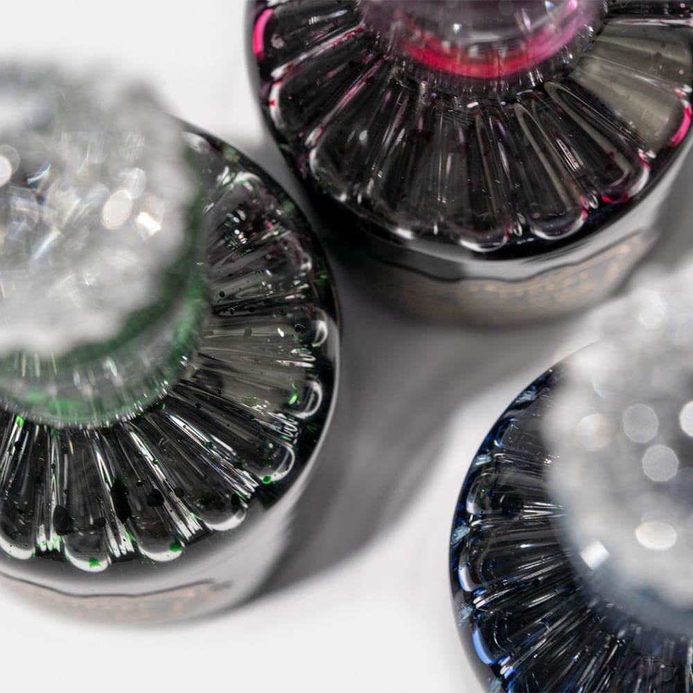 glass bottle ink / blue black - Ink