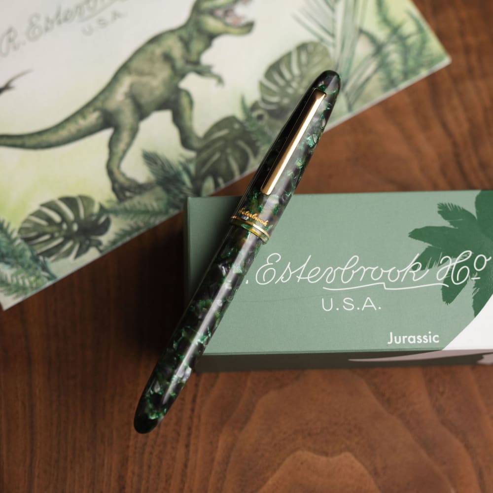 Jurassic Estie - Gold Trim - Rollerball - FOUTAIN PEN