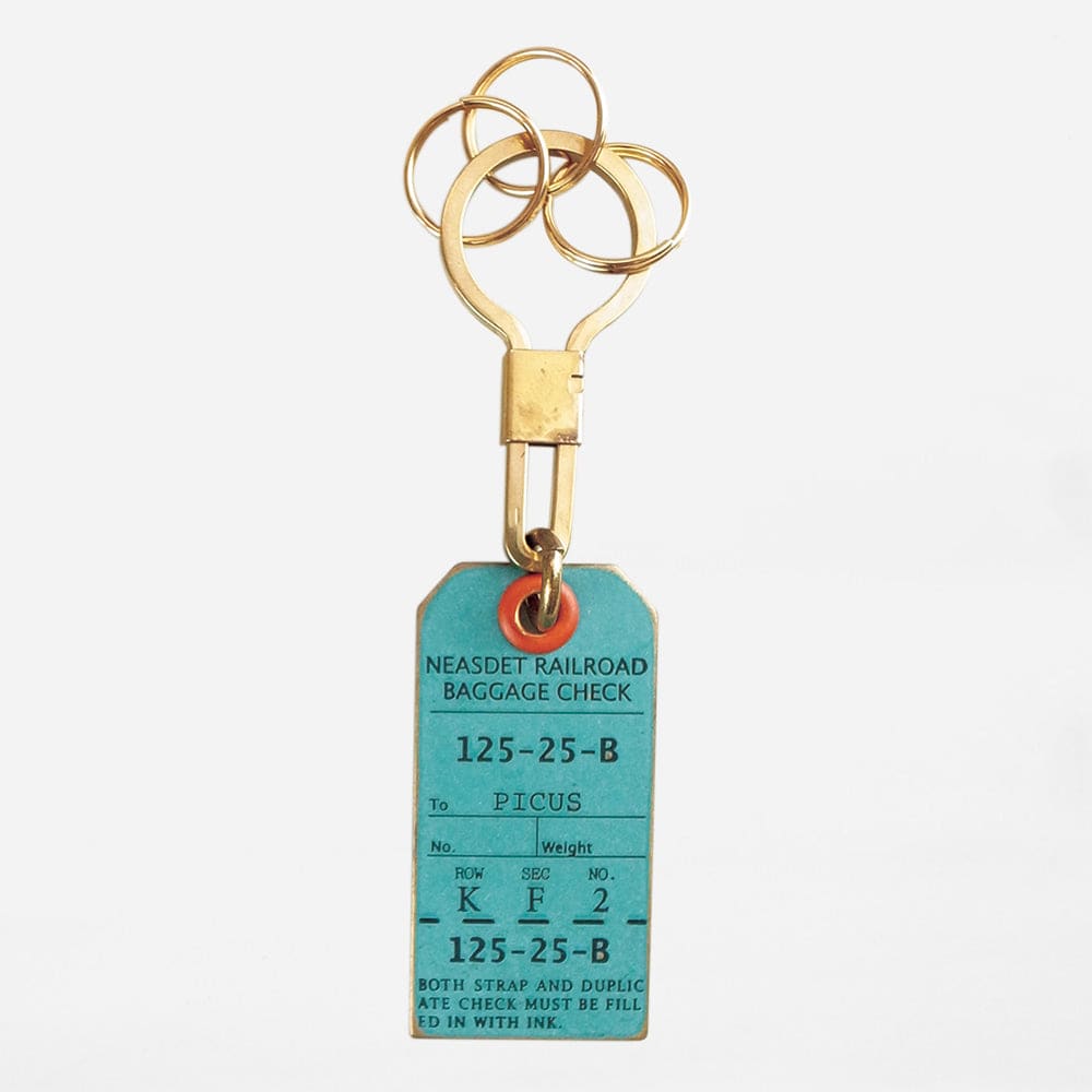 LUGGAGE TAG KEY-HOLDER ASH GREEN - Key Tag
