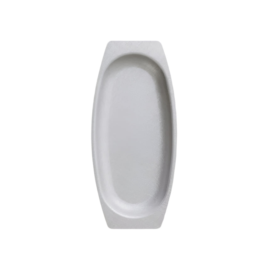 MATTE TEXTURE OVAL HIGH TRAY+ - PLATE