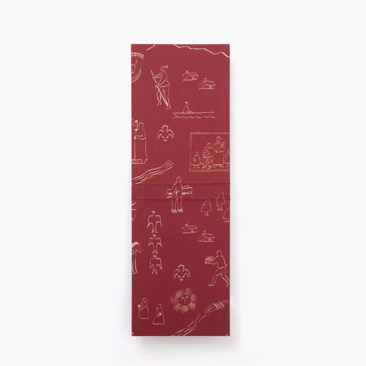 Mini note cover Palmehuset / History Burgundy - Notebook