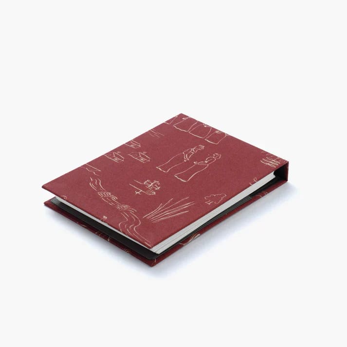Mini note cover Palmehuset / History Burgundy - Notebook