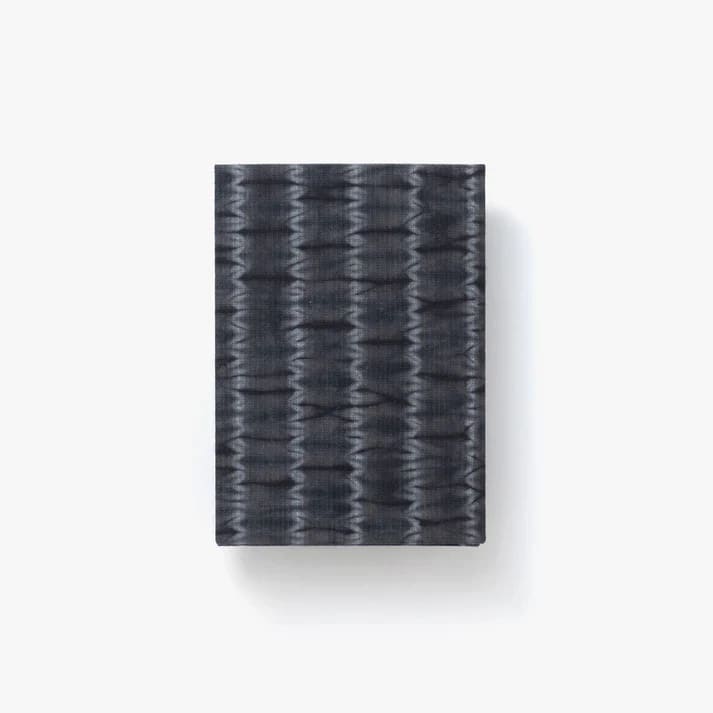 Mini note cover Y. & SONS / Katakai shibori stripe