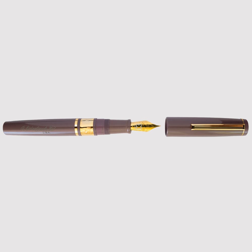 Model J Violet Ebonite with Gold trim - Medium - Fountain
