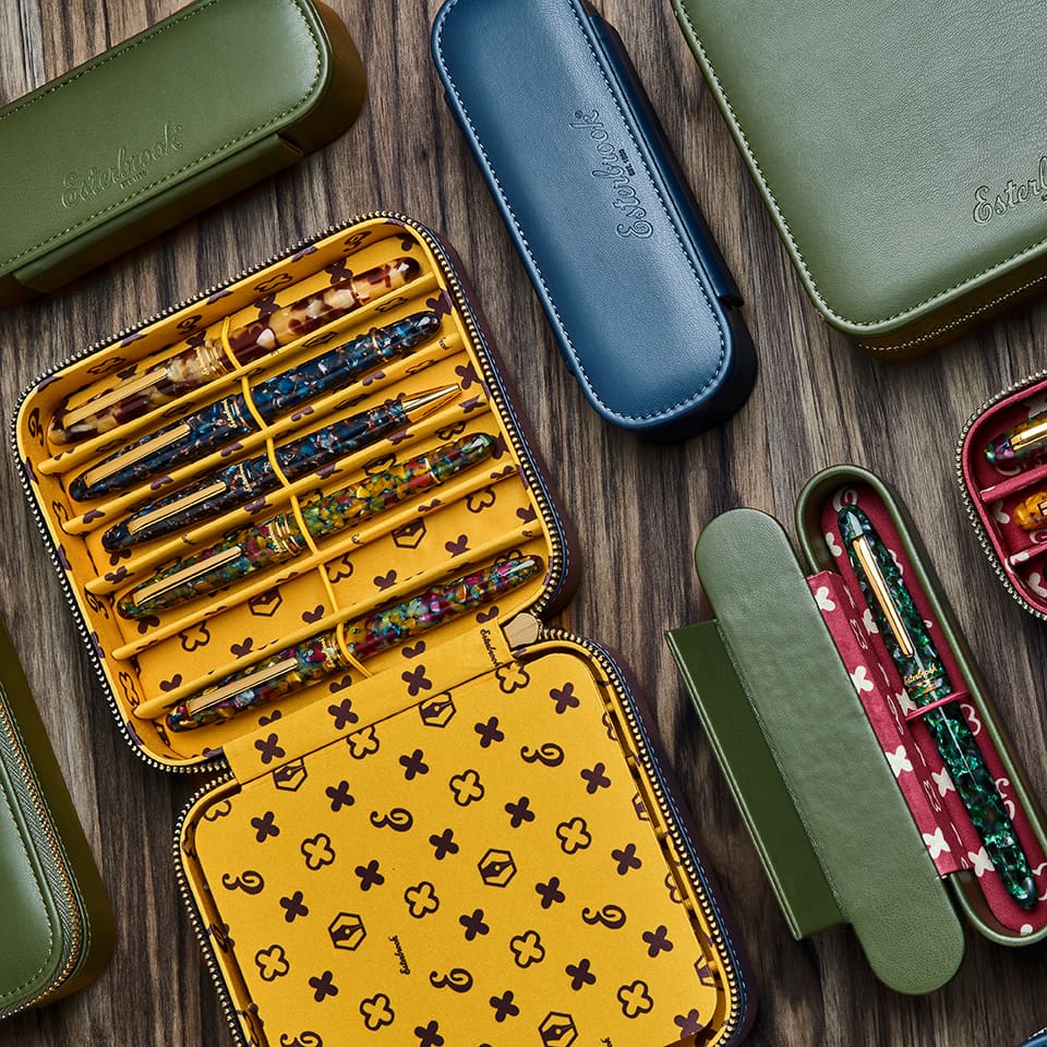 Moss Green Nook - Twelve Pen Case - Pen Nook