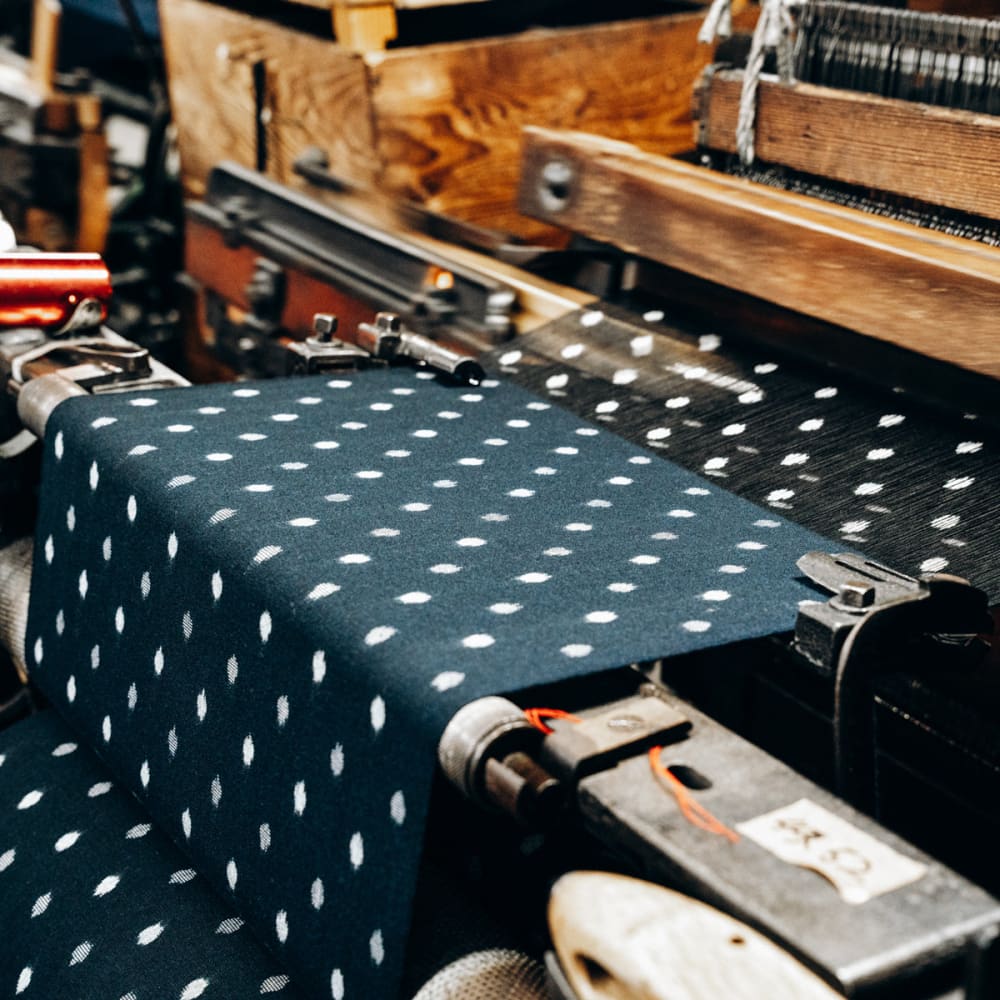 Pouch M Small dots Blue/White - POUCH