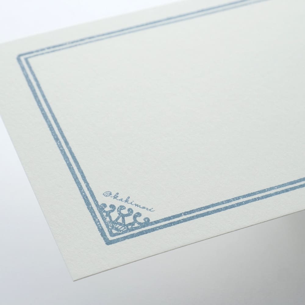 Single note Framed Blue grey - Letter and Envelope