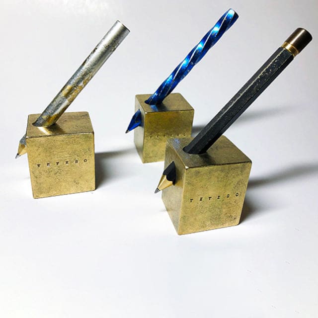Tetzbo Pen Holder Full Brass - Pen Rest