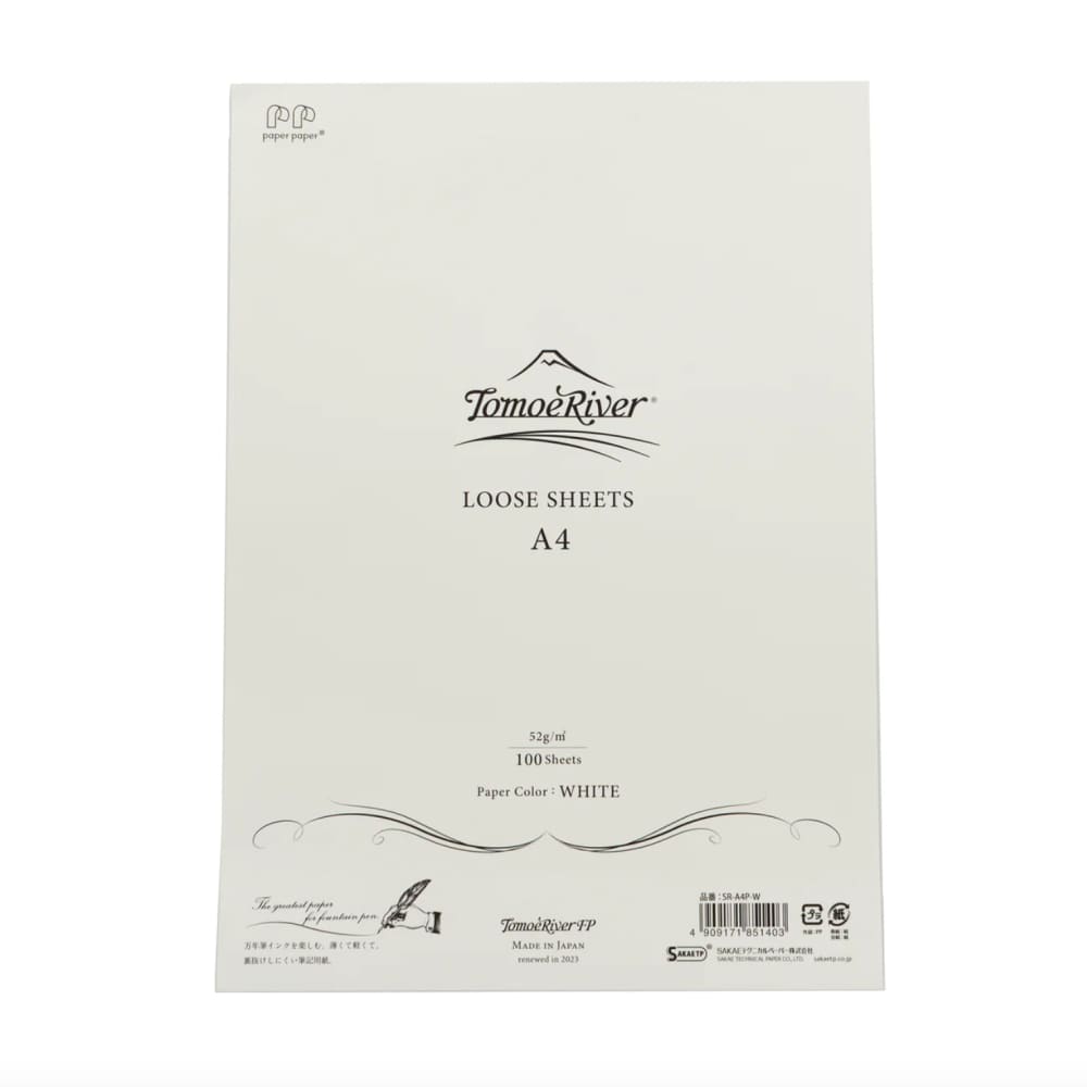 Tomoeriver Loose Sheet Plain / A4 / White / 52 g/m2 -