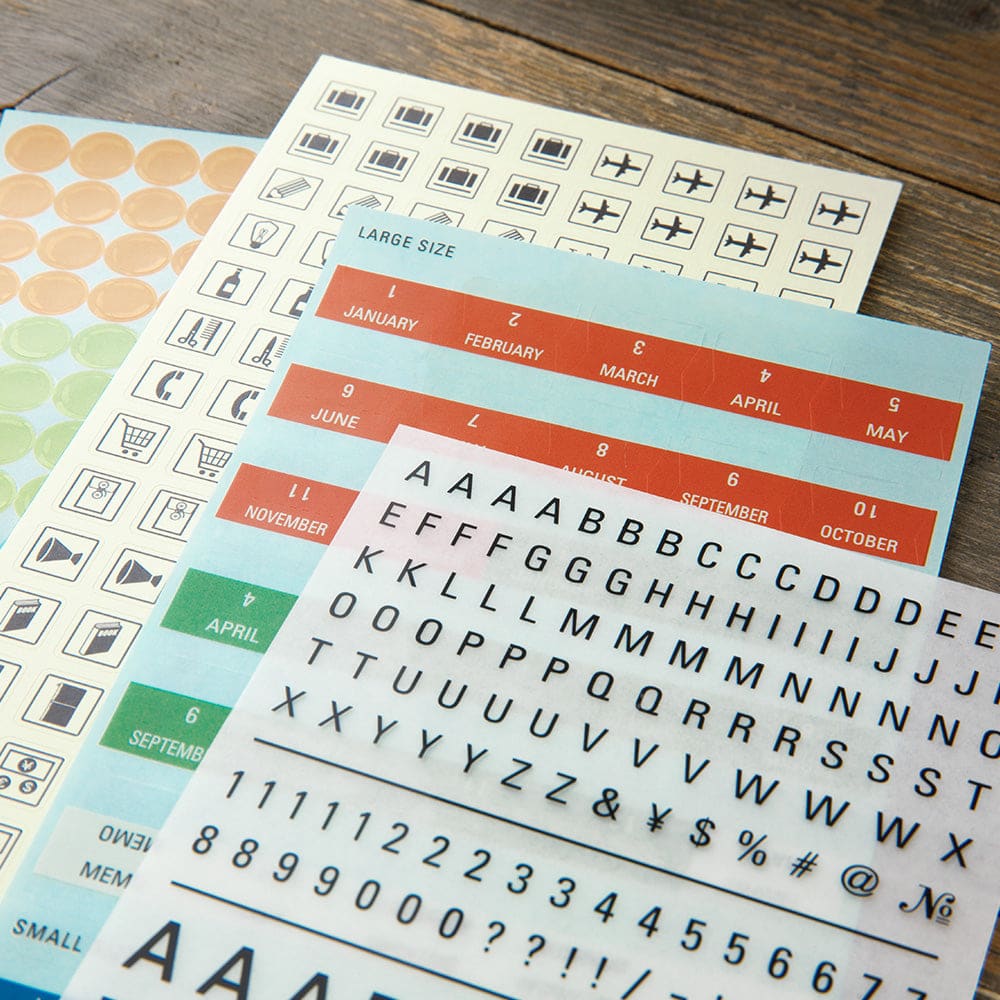 TRAVELER’S notebook Customized Sticker Set for Diary 2025