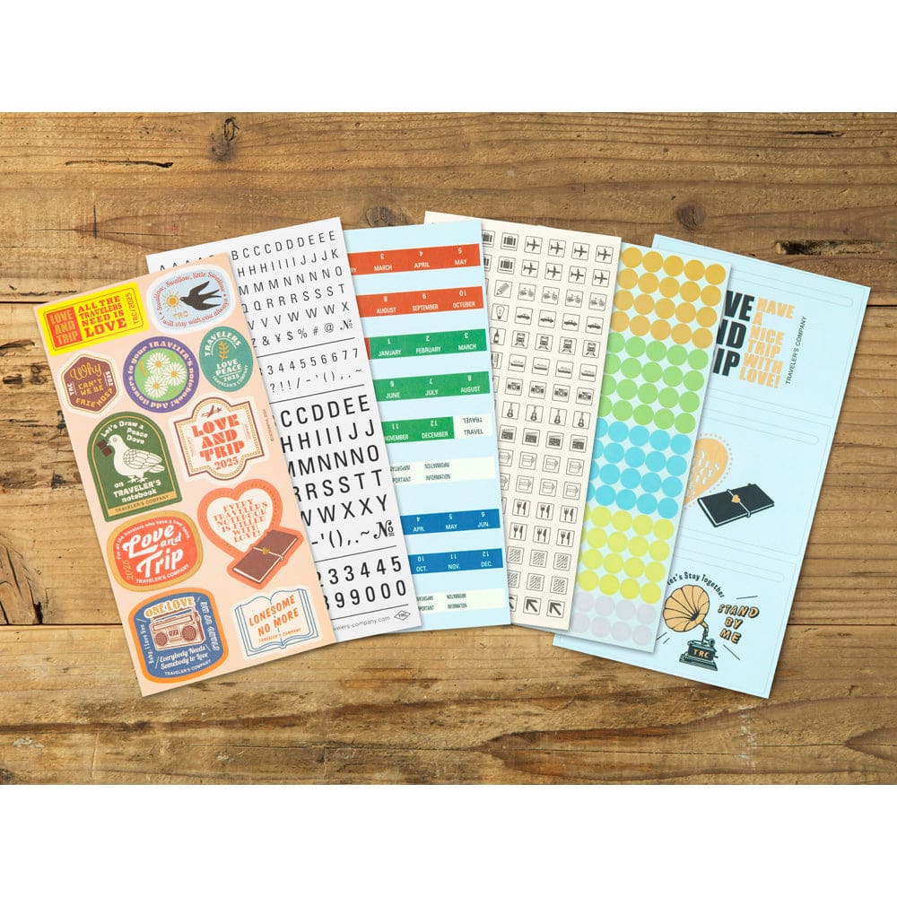 TRAVELER’S notebook Customized Sticker Set for Diary 2025